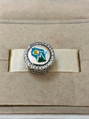 ✨🔥Pandora Green Bay Wisconsin Exclusive State Love Moments Charm